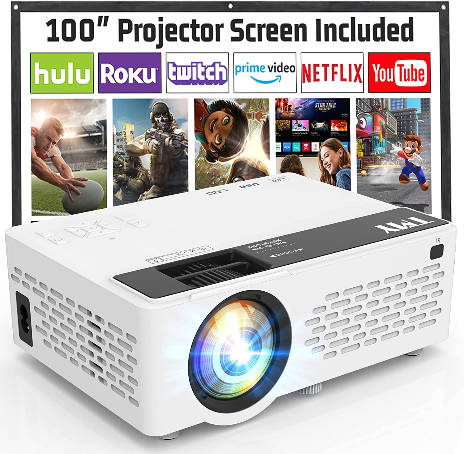 Portable Projector, Mini Movie Projector